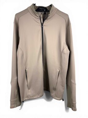 Greyson Men’s Sequoia Full Zip Jacket Golf Performance Taupe Size L